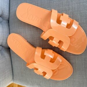 Sam Edelman Women's Peach Bay Jelly Slide Sandals‎ Sz 8